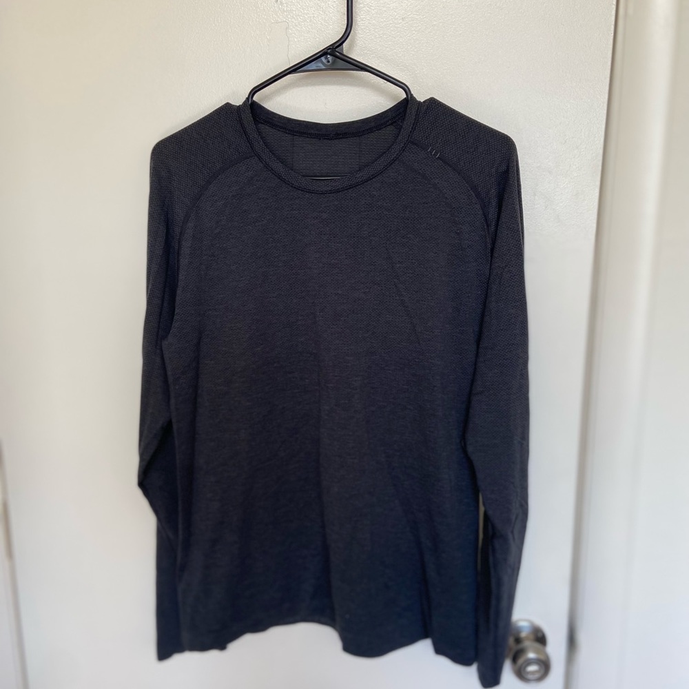 Black Metal Vent Tech Long Sleeve Shirt 2.0
